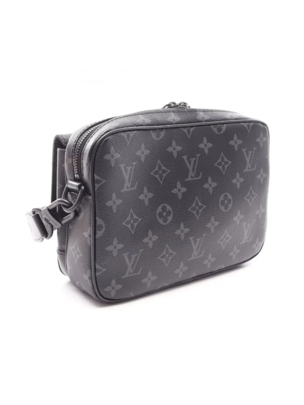 Louis Vuitton Shoulder Bag Steamer Messenger Monogram Eclipse Leather